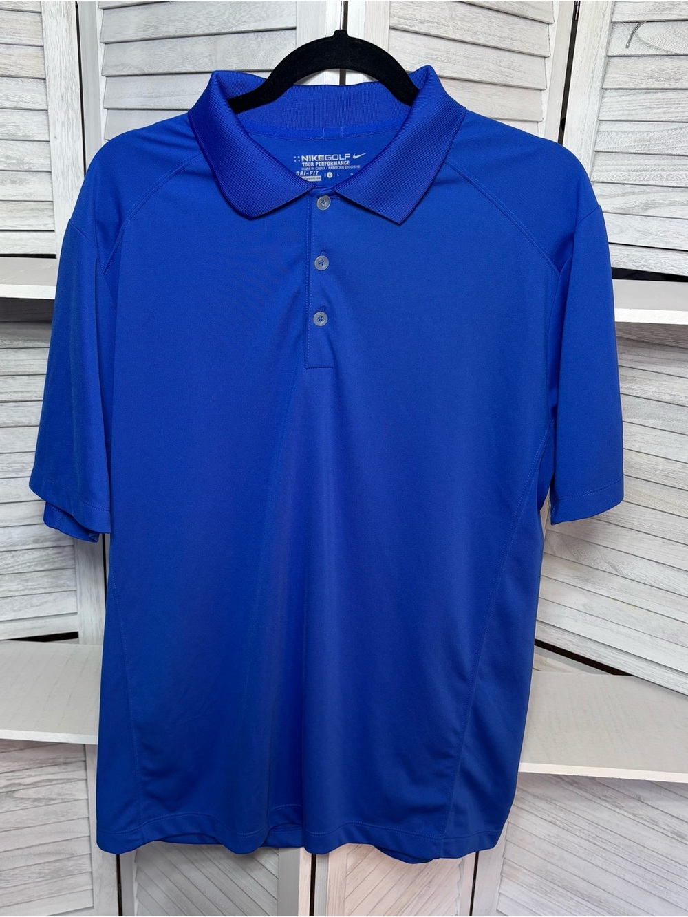Nike Golf Tour Performance Dri-FIT Polo Shirt Men’s Large Blue